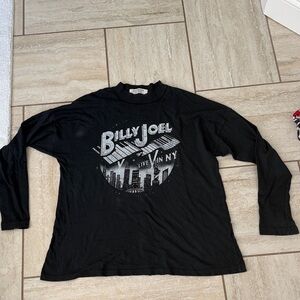 DAYDREAMER x FREE PEOPLE Billy Joel Live in NY gray long sleeve graphic tee S